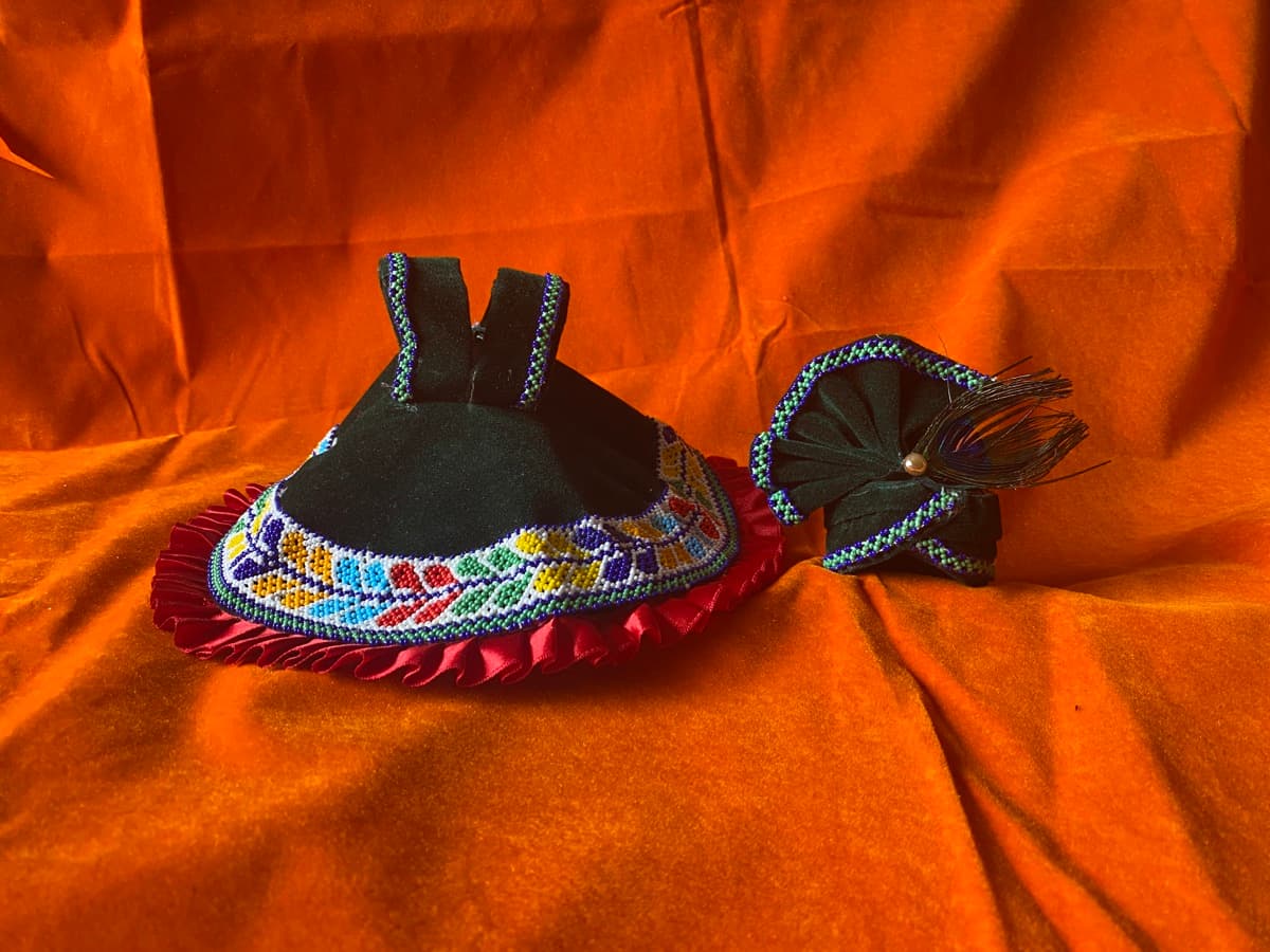 Beaded Laddu Gopal vagha with traditional beadwork